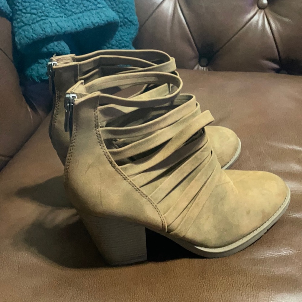 Altar’d State brown strappy booties